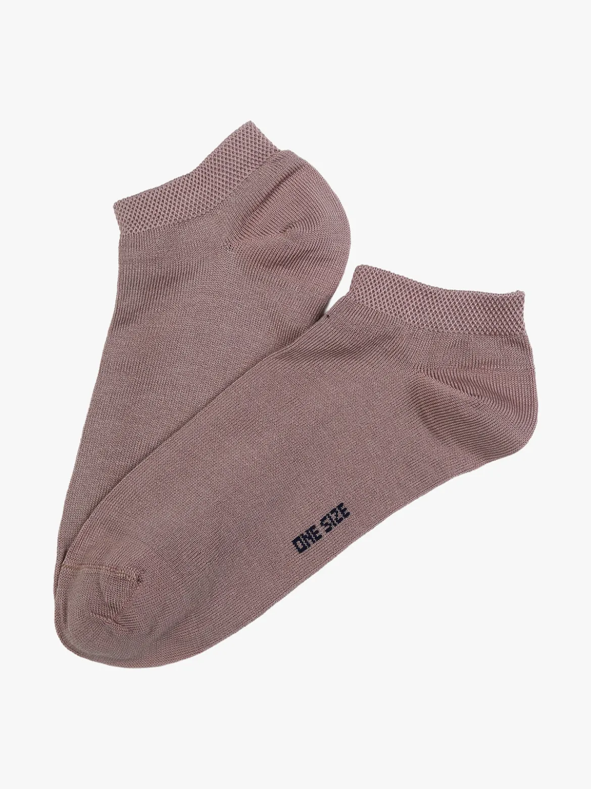Enrico Coveri Calze corte sneaker da donna in cotone mercerizzato - taupe