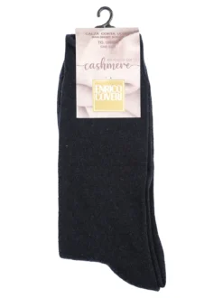 Enrico Coveri Calze corte uomo in misto cashmere - blu scuro