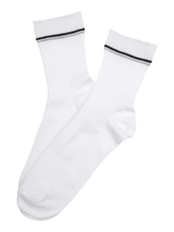 Enrico Coveri Calze donna midi a costine - bianco