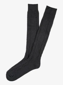 Enrico Coveri Calze lunghe da uomo morbide in caldo cotone - grigio