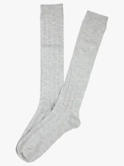 Enrico Coveri Calze lunghe donna misto lana - grigio chiaro