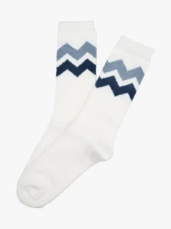 Enrico Coveri Calze midi donna invernali morbide - bianco