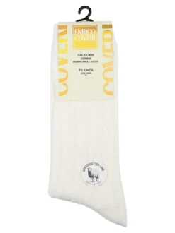 Enrico Coveri Calze midi donna misto lana - bianco