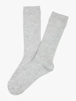 Enrico Coveri Calze midi donna misto lana - grigio chiaro