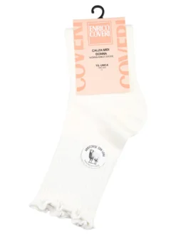 Enrico Coveri Calze midi donna misto lana - panna