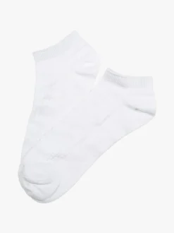 Enrico Coveri Calze sneakers da donna in cotone mercerizzato - bianco
