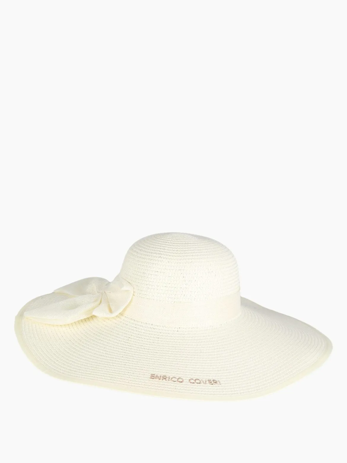 Enrico Coveri Cappello in paglia donna con fiocco