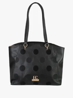 Enrico Coveri Contemporary Borsa a spalla da donna in ecopelle - nero