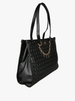 Enrico Coveri Contemporary Borsa donna trapuntata con ciondoli - nero