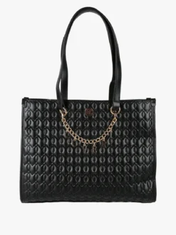 Enrico Coveri Contemporary Borsa donna trapuntata con ciondoli - nero