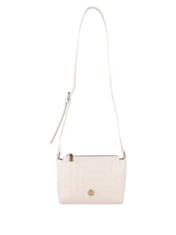 Enrico Coveri Contemporary Borsa mini a tracolla trapuntata - panna
