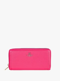 Enrico Coveri Contemporary Portafoglio donna in ecopelle con zip - fucsia