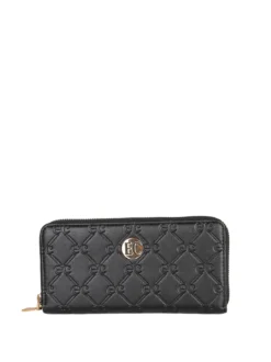 Enrico Coveri Contemporary Portafoglio donna in ecopelle con zip - nero