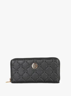 Enrico Coveri Contemporary Portafoglio donna in ecopelle con zip - nero