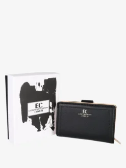 Enrico Coveri Contemporary Portafoglio donna mini in ecopelle - nero