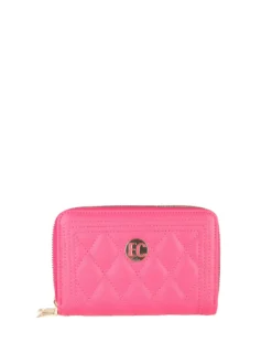 Enrico Coveri Contemporary Portafoglio donna trapuntato con doppia tasca - fucsia