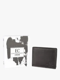 Enrico Coveri Contemporary Portafoglio in pelle mini da uomo - moro