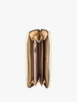 Enrico Coveri Contemporary Portafoglio trapuntato da donna con logo - naturale