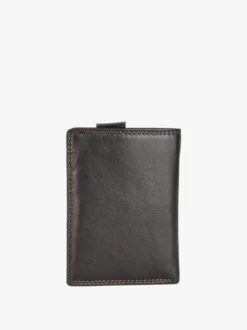 Enrico Coveri Contemporary Portafoglio verticale in pelle da uomo - nero