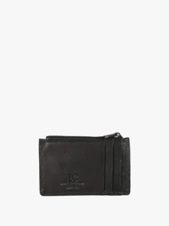 Enrico Coveri Contemporary Portatessere da uomo in pelle - nero