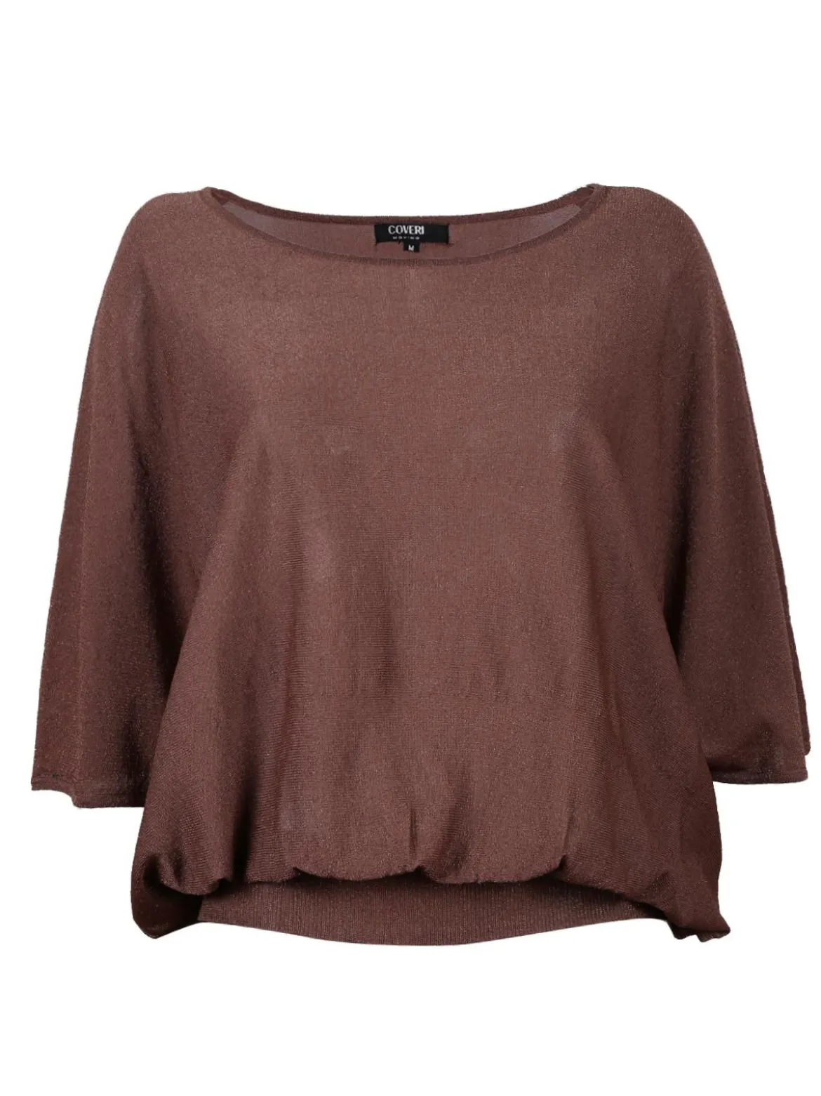 Enrico Coveri Maglia donna in lurex con manica a pipistrello