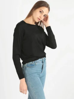 Enrico Coveri Maglia girocollo donna in lurex