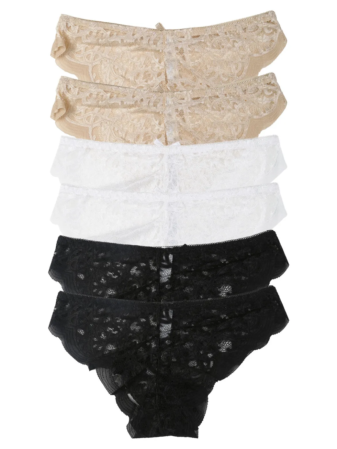 Essenziale Milano Confezione da 6 slip donna in pizzo - multicolore