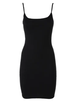 Essenziale Milano Mini abito da donna a costine con spalline strette