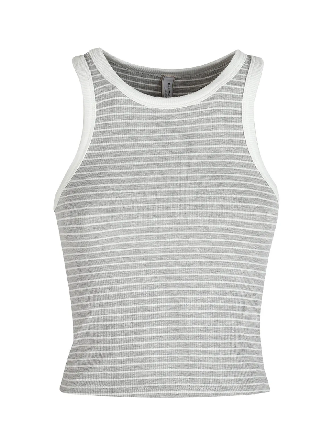 Essenziale Milano Top cropped donna a righe