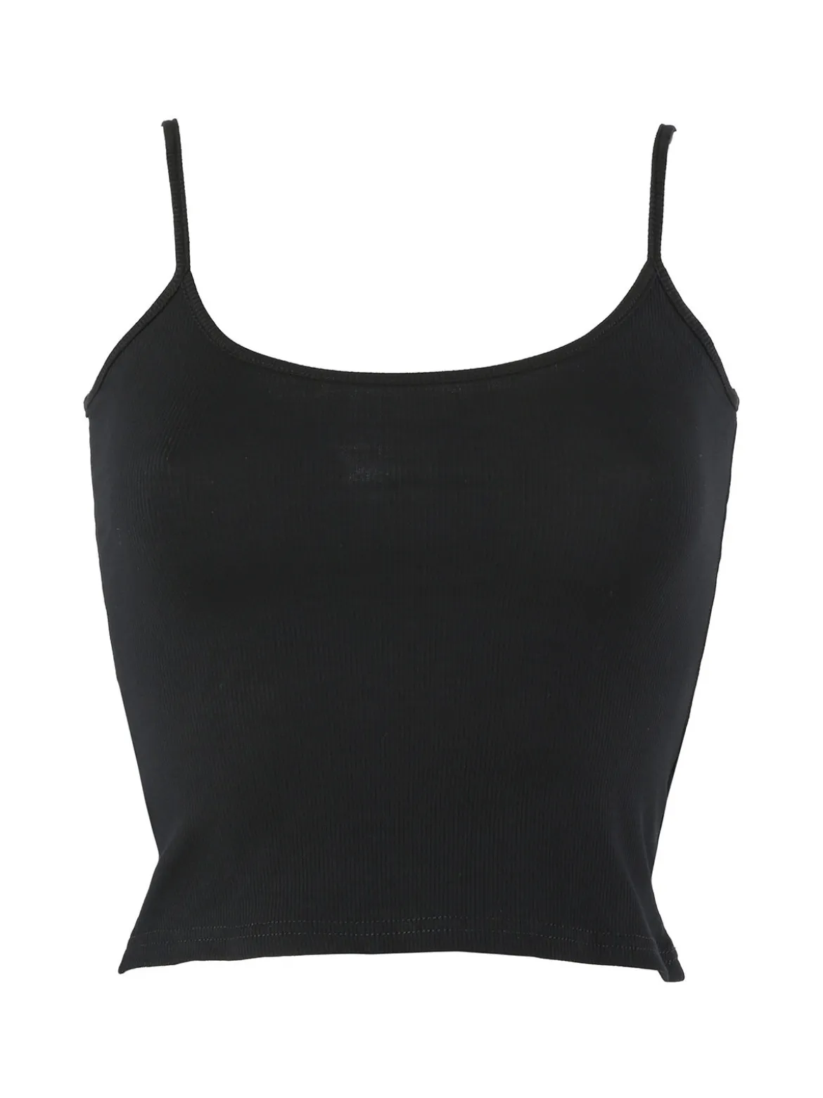 Essenziale Milano Top donna a costine con spalline sottili