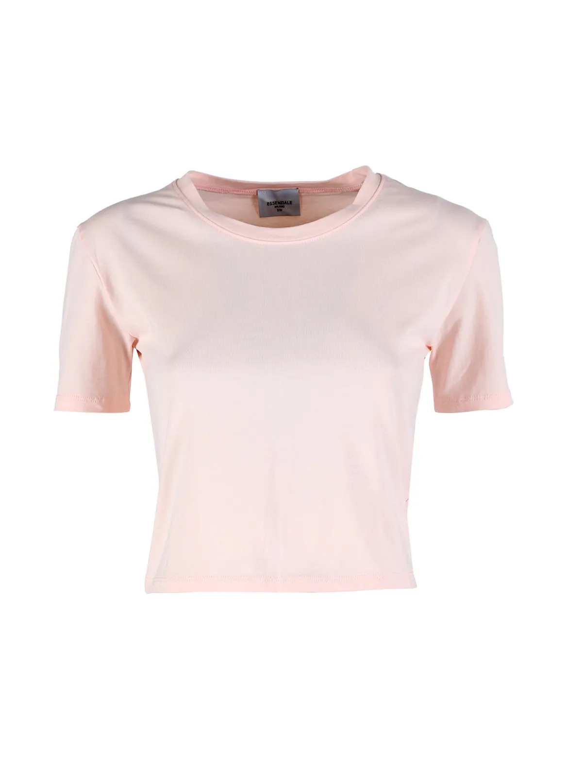 Essenziale Milano T-shirt crop da donna in cotone