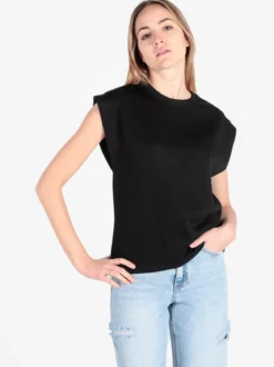 Essenziale Milano T-shirt donna con giromanica ampio