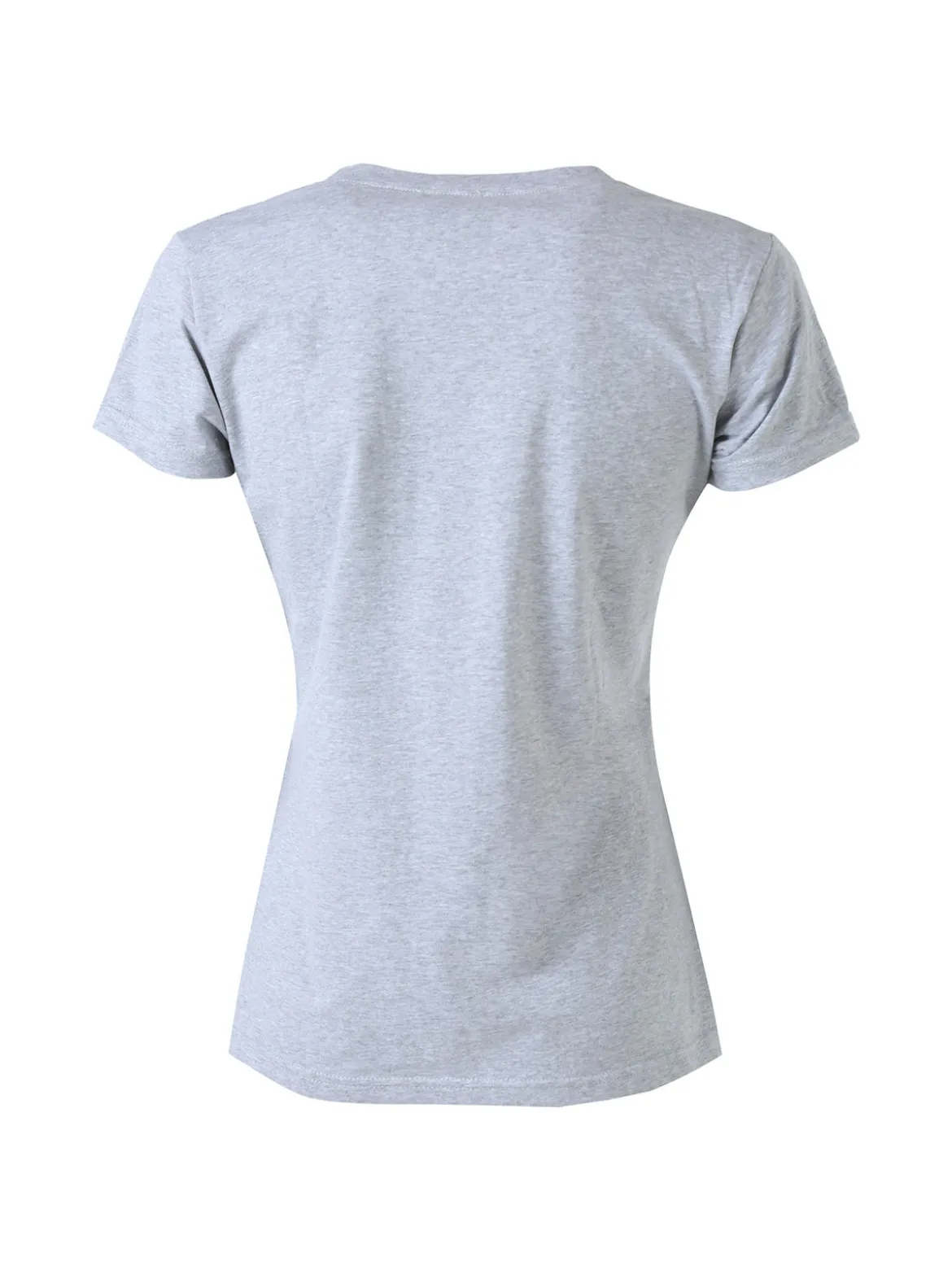 Essenziale Milano T-shirt girocollo da donna in cotone - grigio