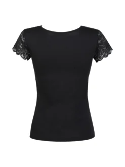 Esse Speroni Maglia manica corta donna con pizzo