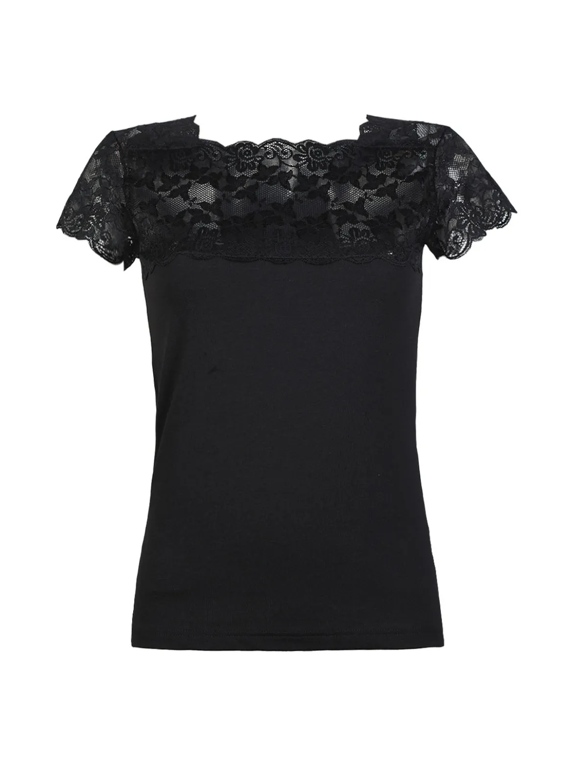 Esse Speroni Maglia manica corta donna con pizzo
