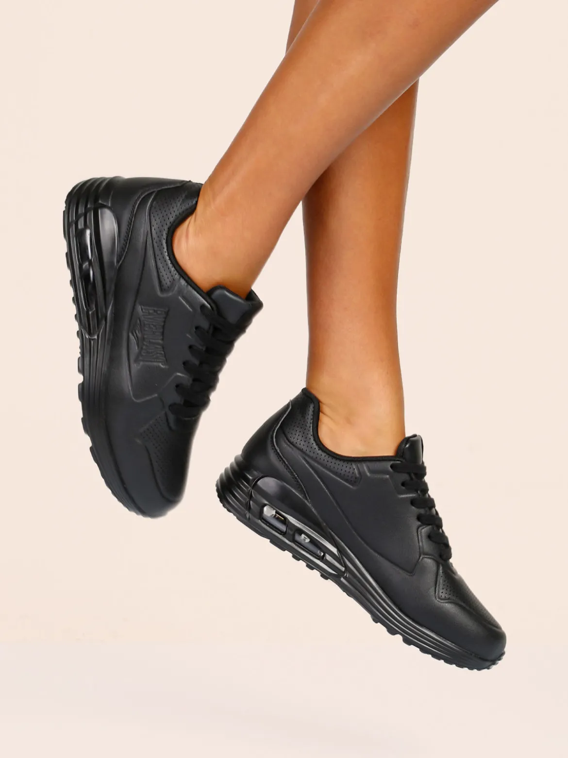 Everlast Sneakers donna stringate con air - nero