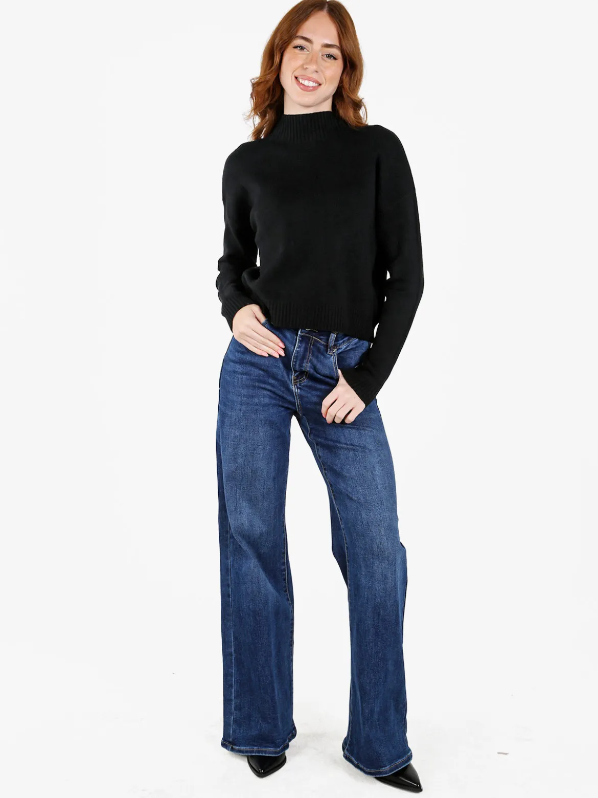 Farfallina Jeans donna a gamba larga - jeans