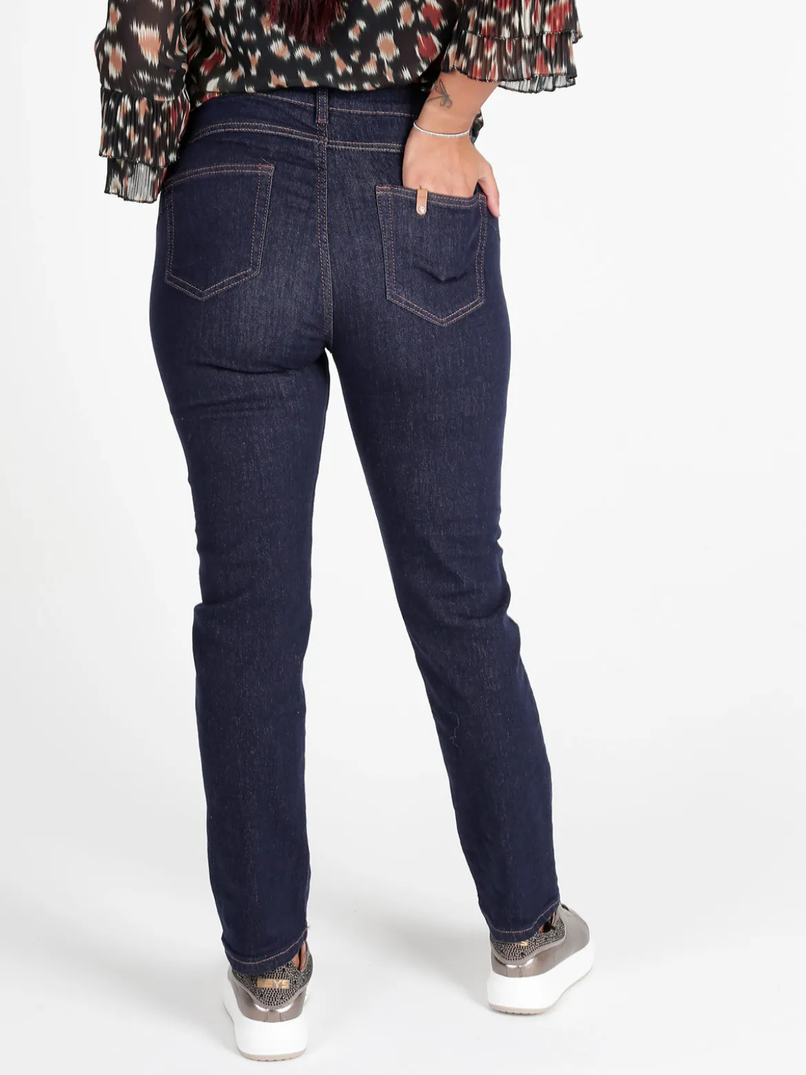 Farfallina Jeans donna push up taglie forti