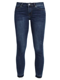 Farfallina Jeans donna slim fit con finale in taglio laser