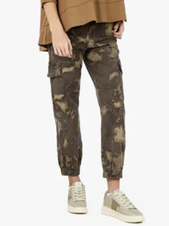 Farfallina Pantaloni donna camouflage con tasconi laterali