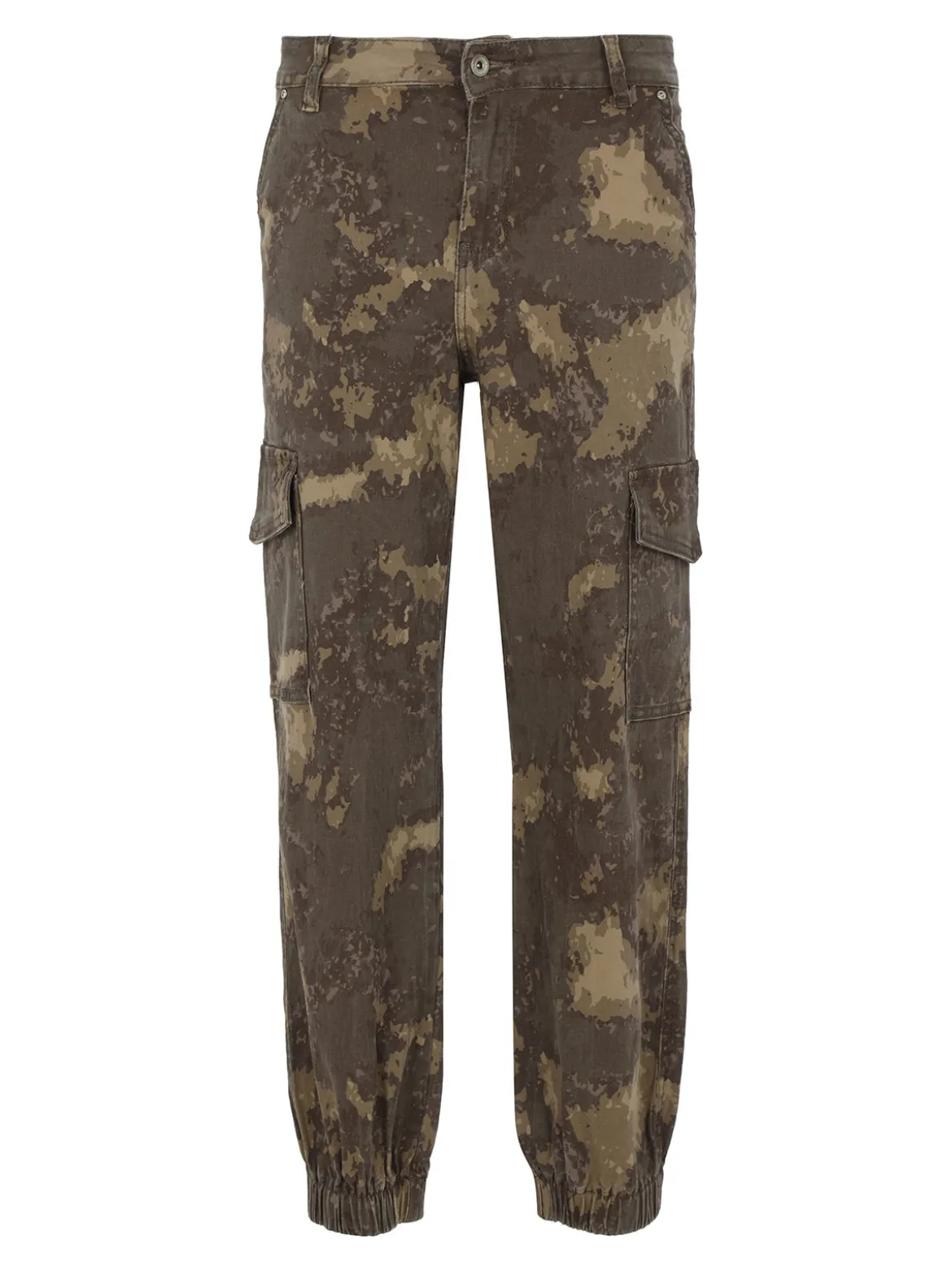 Farfallina Pantaloni donna camouflage con tasconi laterali