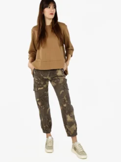 Farfallina Pantaloni donna camouflage con tasconi laterali