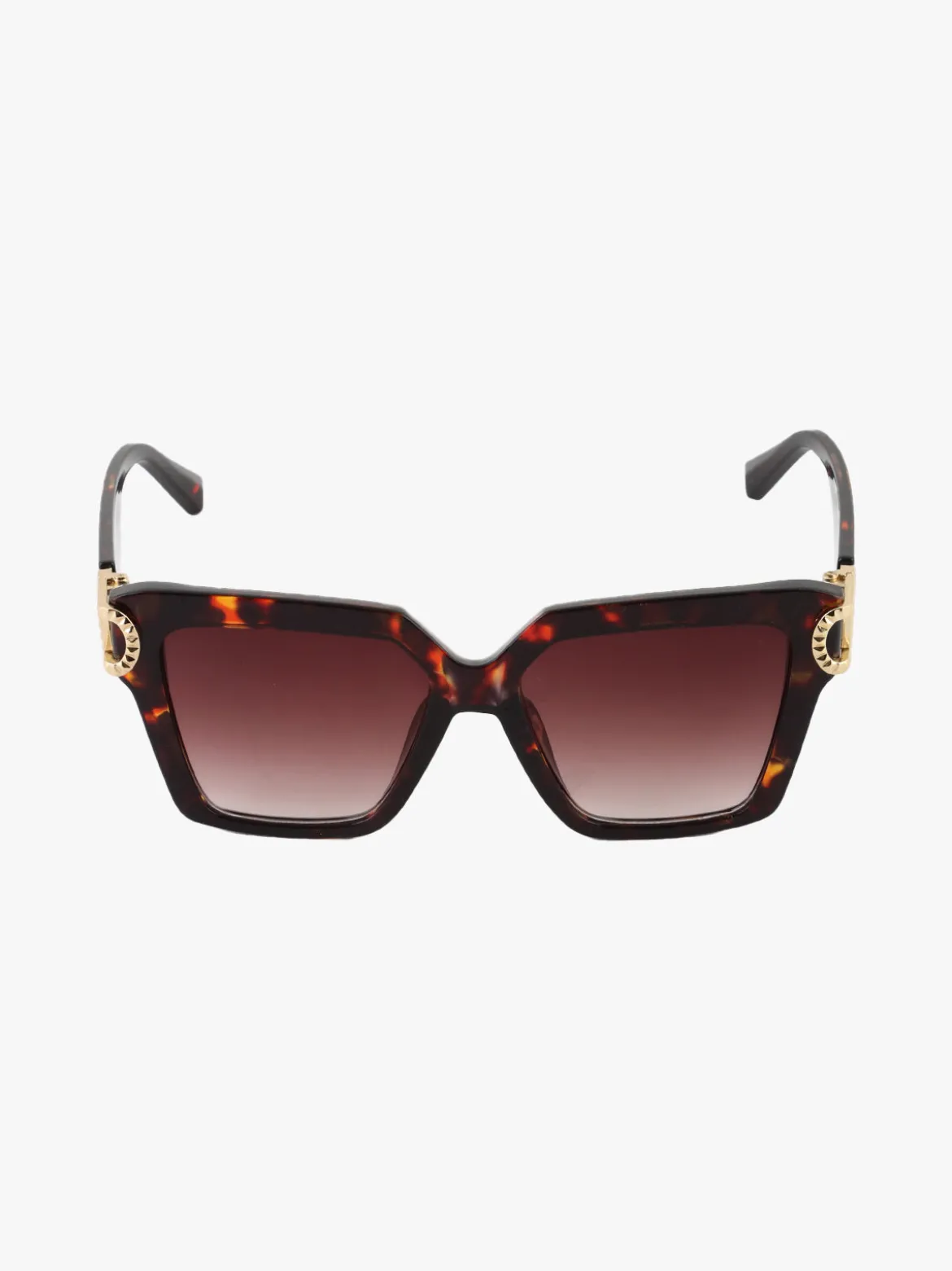 Fashion Eyewear Occhiali da sole quadrati da donna - marrone