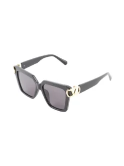 Fashion Eyewear Occhiali da sole quadrati da donna - nero