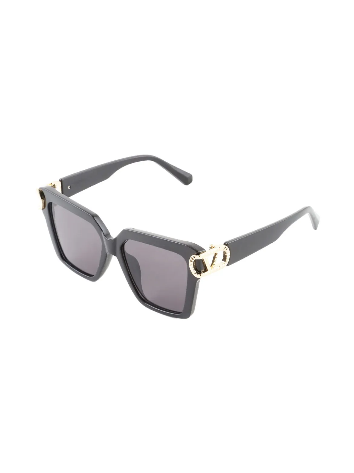 Fashion Eyewear Occhiali da sole quadrati da donna - nero