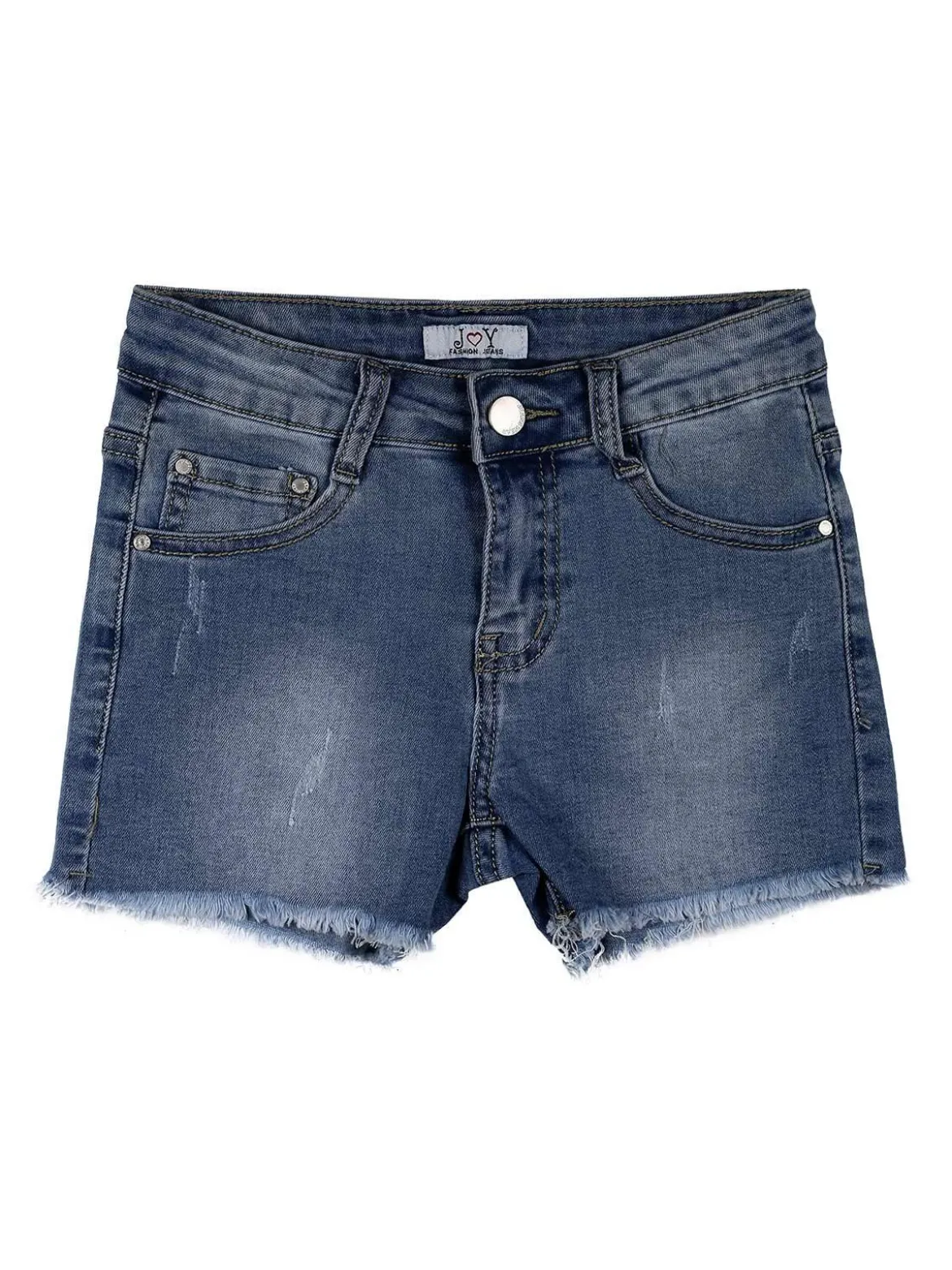 Fashion Jeans Shorts bambina in denim con stampe sul retro