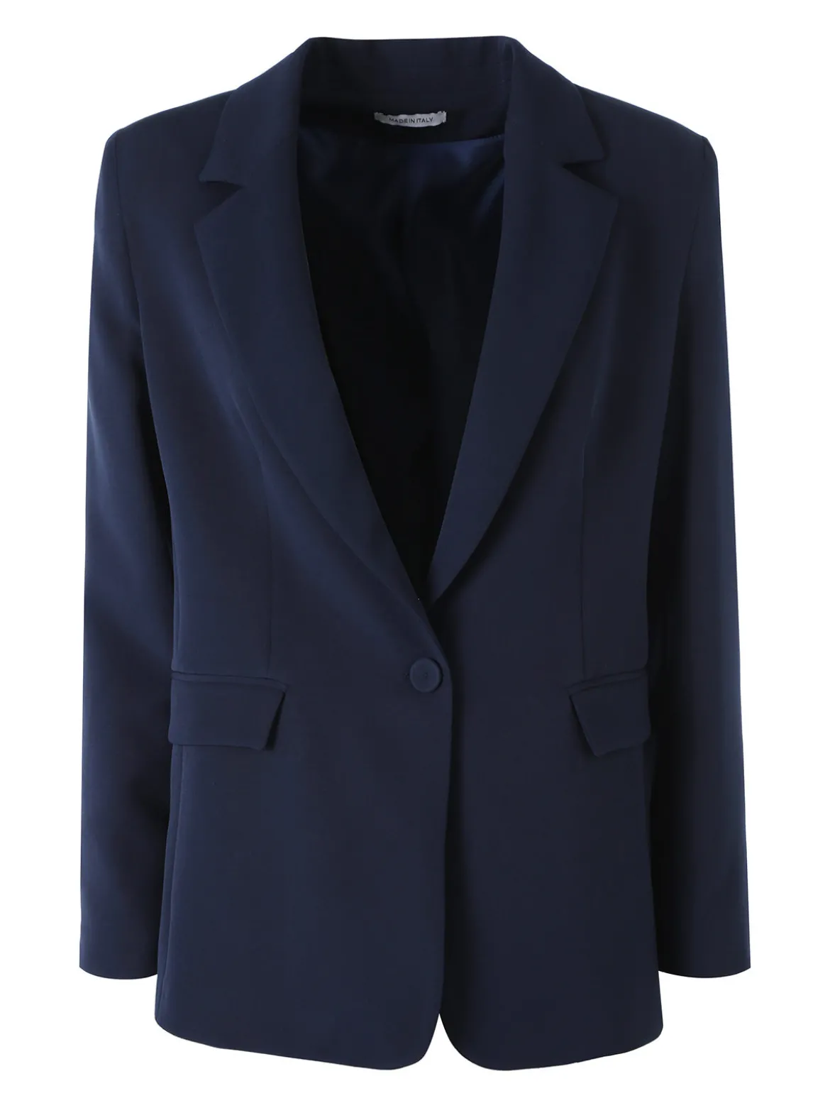 Fast Fashion Completo elegante da donna con blazer e pantaloni a gamba dritta - blu