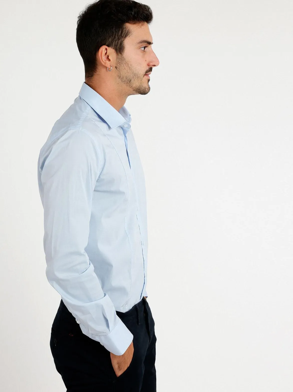 Fb Camicia slim stretch da uomo