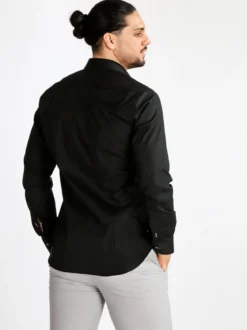 Fb Camicia uomo slim fit a maniche lunghe