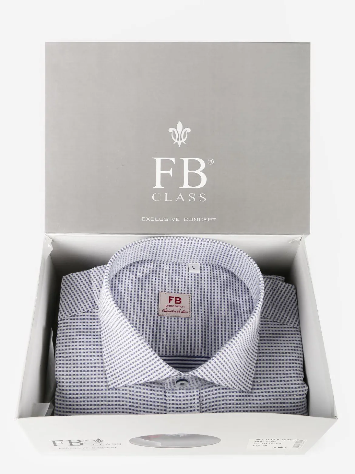 Fb Camicia uomo slim fit manica lunga